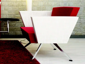 C1 B - Fabric lobby chair with armrests - Chair by TALIN