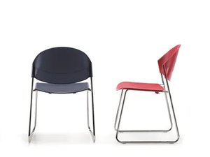 DELFI 080 - Sled base polypropylene reception chair - Chair by TALIN