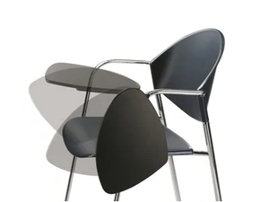 DELFI 085 TDX - Polypropylene training chair with armrests with writing tablet - Chair by TALIN