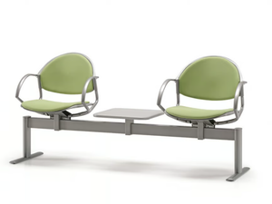 DELFI 086 B2T - Freestanding fabric beam seating with armrests - Bench by TALIN