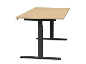 DYNAMIC 875 - Height-adjustable rectangular MDF office desk - Desk by TALIN