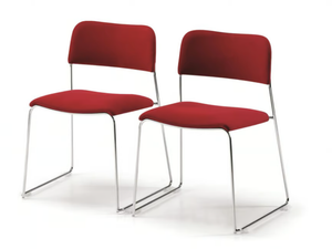 SIGMA 160 - Sled base upholstered fabric reception chair - Chair by TALIN