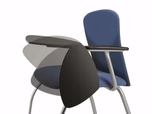VULCAN 1275 ZT - Plastic training chair with armrests with writing tablet - Chair by TALIN