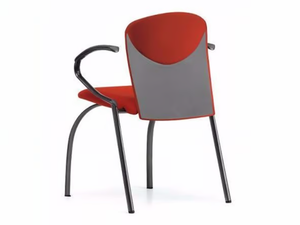VULCAN 1288 Z - Upholstered fabric reception chair with armrests - Chair by TALIN
