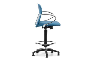 VULCAN 1335 Z - Fabric drafting stool with armrests with 5-Spoke base - Stool by TALIN