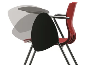WEBBY 332 TDX - Plastic training chair with armrests with writing tablet - Chair by TALIN