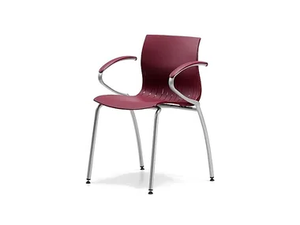 WEBBY 339 - Stackable plastic chair with armrests - Chair by TALIN