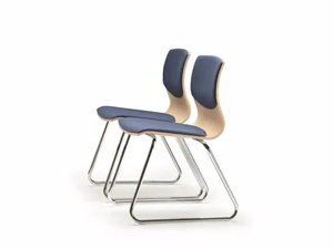 WEBWOOD 350S - Sled base upholstered fabric chair - Chair by TALIN