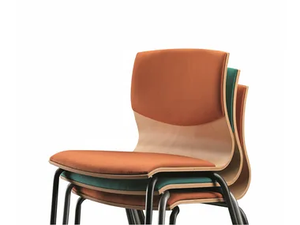 WEBWOOD 353S - Stackable fabric chair - Chair by TALIN