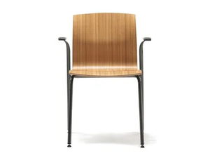 WEBWOOD 358 - Multi-layer wood chair with armrests - Chair by TALIN