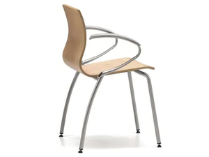 WEBWOOD 359 - Multi-layer wood chair with armrests - Chair by TALIN