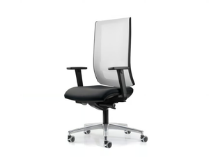 WIND 9-107 - Mesh office chair with castors with armrests with 5-Spoke base - Office Chair by TALIN