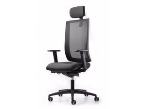 WIND 9-119 - Swivel mesh office chair with headrest - Office Chair by TALIN