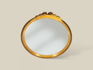 5129 - Oval framed wooden mirror - Accessories by Tarocco Vaccari Group