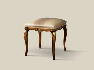 5449 - Low wooden and fabric stool - Stool by Tarocco Vaccari Group