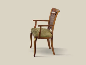 5482 - Fabric and wood chair with Vienna straw backrest - Chair by Tarocco Vaccari Group