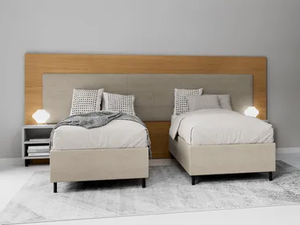 UN4100 - Upholstered fabric headboard - Bed frame by Tarocco Vaccari Group