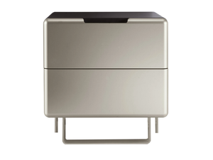 UN411-DI - Rectangular wooden bedside table with drawers - Side table by Tarocco Vaccari Group