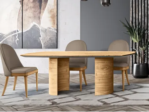 UN4840-200 - Barrel-shaped wooden table - Table by Tarocco Vaccari Group