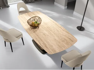 UN486-240 - Barrel-shaped wooden table - Table by Tarocco Vaccari Group