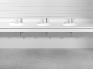 OVAL PLTO3 - Wall-mounted Pietraluce® washbasin - Washbasin by Technova