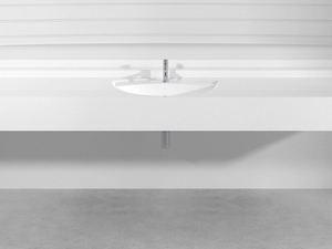 RIMINI PLTRN - Wall-mounted custom Pietraluce® washbasin - Washbasin by Technova