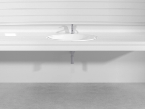 ROSSARI PLTR1 - Wall-mounted custom Pietraluce® washbasin - Washbasin by Technova