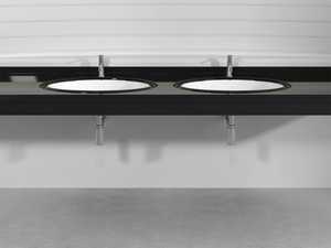 ROSSARI PLTR2 - Double custom Pietraluce® washbasin - Washbasin by Technova