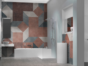 ARETHA - Geometric nonwoven wallpaper - Wallpaper by Tecnografica