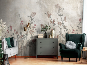 AUSTEN - Wallpaper with floral pattern - Wallpaper by Tecnografica