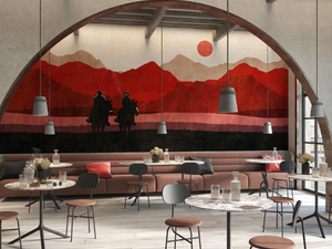 FREEMAN - Landscape nonwoven wallpaper - Wallpaper by Tecnografica