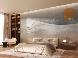 HINODE - Metal effect wallpaper - Wallpaper by Tecnografica