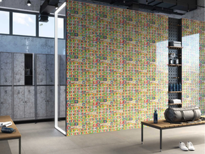 ITALIAN CLASSIC PACKETS - Motif panoramic nonwoven wallpaper - Wallpaper by Tecnografica