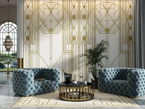 JAY - Geometric nonwoven wallpaper - Wallpaper by Tecnografica