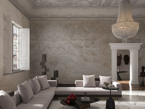 KALIMBA - Geometric wallpaper strip - Wallpaper by Tecnografica