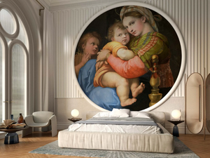 MADONNA DELLA SEGGIOLA - RAFFAELLO SANZI - Nonwoven wallpaper - Wallpaper by Tecnografica