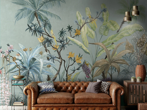 POLLY - Digital printing wallpaper with floral pattern - Wallpaper by Tecnografica