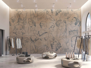 SGUARDI - Pop art nonwoven wallpaper - Wallpaper by Tecnografica