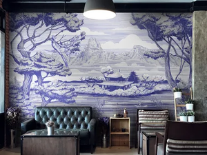 SHO - Landscape nonwoven wallpaper - Wallpaper by Tecnografica