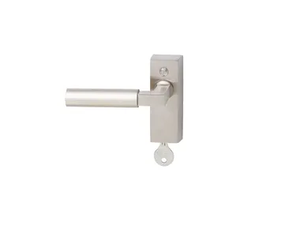 WALTER GROPIUS - Window handle on rose with lock - Finishes accessories by TECNOLUMEN®