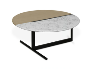 MEZZO - Low round marble coffee table - Coffee table by Temahome