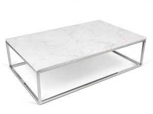 PRAIRIE - Rectangular marble coffee table - Coffee table by Temahome