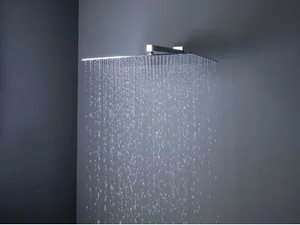 BIG RAIN - Wall-mounted brass overhead shower with arm with anti-lime system - Shower by Tender rain