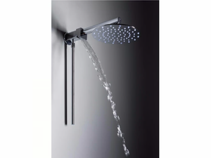 DUETTO C - Wall-mounted brass overhead shower with arm - Shower by Tender rain