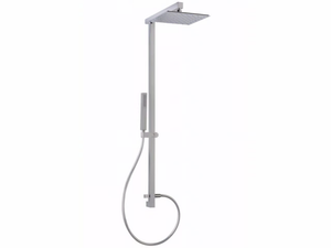 ECHO MINIMAL - Wall-mounted brass shower panel with hand shower - Shower panel by Tender rain