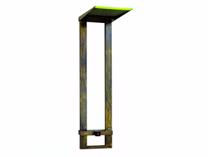 MENHIR - Wall-mounted brass shower panel with overhead shower - Shower panel by Tender rain