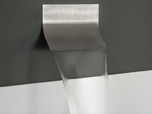 MINOA - Wall-mounted stainless steel waterfall spout - Tap by Tender rain