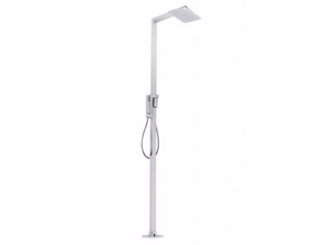 R1 - Floor standing brass shower panel with hand shower - Shower panel by Tender rain