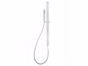 Rectangular sliding bar - Brass shower wallbar with hand shower - Shower by Tender rain