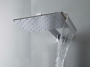 VICEVERSA - Wall-mounted brass overhead shower with anti-lime system - Shower by Tender rain